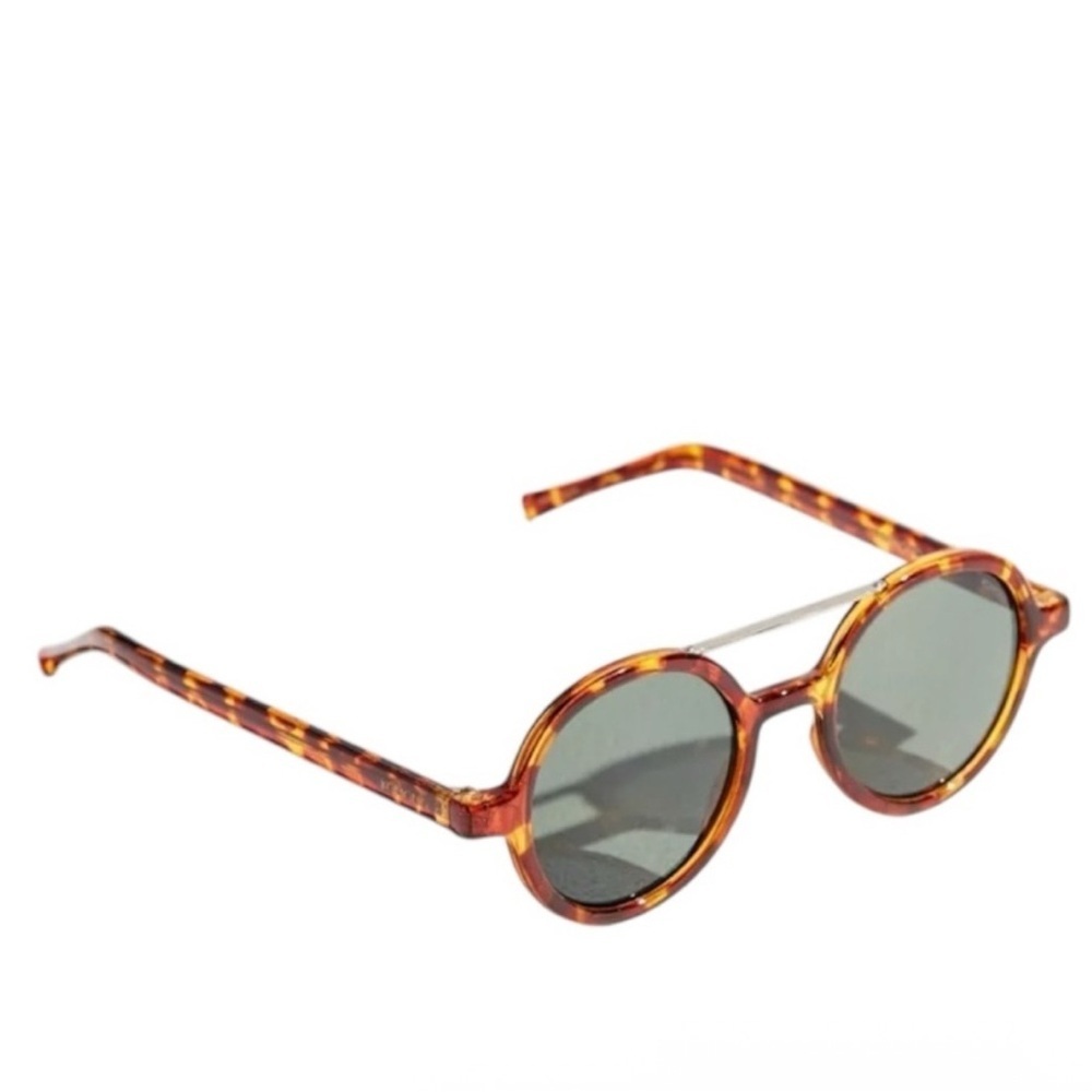 Tortoise Shell Round Sunglasses NEW KOMONO The Vivien Brown Gold - Picture 2 of 10